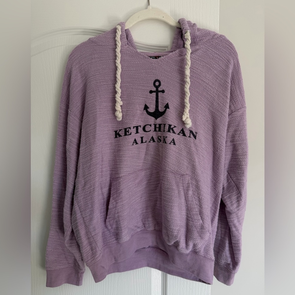 Basix of America Purple Textured Sweater